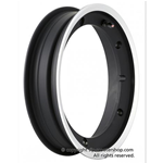 Llanta tubeless SIP 80178100 en aluminio negro con borde pulido para neumáticos 3.50 10" para VESPA 160 GS 180 SS