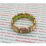 ANILLO DE TUERCA DE BLOQUEO DE COJINETE DE RUEDA TRASERA 9 MUESCAS PARA VESPA 125 150 180 VNB VBB SUPER 48,75 MM X 1,5 MM - CANTO 2,65 MM RO 2/110415