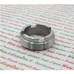 Ghiera filettata DADO A CASTELLO BLOCCAGGIO CUSCINETTO RUOTA ANTERIORE 4 INTAGLI PER VESPA 50 125 PRIMAVERA ET3 