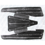 ALFOMBRILLA DE GOMA NEGRA PARA PIES VESPA 150 VL3T STRUZZO VB1T GS DEI POOR