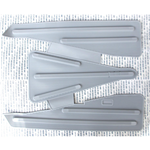 Teppich Vespa 125 V30T V31T V32T V33T VM1T VM2T 150 VL1T VL2T Strauß Niedrig Scheinwerfer Gummi Fußstütze Grau