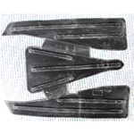 ALFOMBRA VESPA 125 V30T V31T V32T V33T VM1T VM2T 150 VL1T VL2T REPOSAPIÉS DE GOMA PARA FARO BAJO DE AVESTRUZ NEGRO