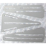 ALFOMBRA VESPA 98 V98T 125 V1T V15T Y MODELOS EXTRANJEROS HASTA 1952 REPOSAPIÉS DE GOMA GRIS COMPUESTO POR 3 PIEZAS