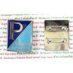SCUDETTO PIAGGIO GENOVA PER VESPA 125 VM1T VM2T VN1T 150 VL1T VL2T STRUZZO VB1T 150 GS VS1T FISSAGGIO CON GRAFFETTE 38 MM X 49 MM PRODUZIONE ARTIGIANALE ITALIANA