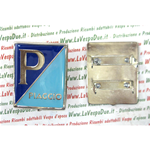 SCUDETTO PIAGGIO PER VESPA 150 VL3T STRUZZO VB1T 150 GS VS2T VS3T VS4T FISSAGGIO CON GRAFFETTE 37 MM X 47 MM PRODUZIONE ARTIGIANALE ITALIANA