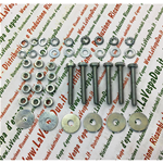 COMPLETE KIT OF 4 MM BOLTS, NUTS AND WASHERS FOR FIXING SIDE HOODS
