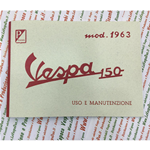 LIBRETTO USO E MANUTENZIONE PER VESPA 150 VBB2T DAL 1963