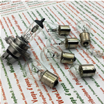 KIT MIT 8 12-VOLT-VORDER- UND RÜCKGLÜHBIRNEN FÜR VESPA PX 125 150 200 AB 1997, KOMPLETT MIT WEISSEN BLINKERGLÜHBIRNEN