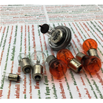 KIT MIT 8 12-VOLT-VORDER- UND RÜCKGLÜHBIRNEN FÜR VESPA PX 125 T5, KOMPLETT MIT ORANGEN BLINKERGLÜHBIRNEN