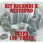 KIT DI RICAMBI PER RESTAURO ADATTABILE VESPA 150 VBA1T con faro SIEM