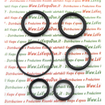 KIT DI 6 PZ O - RING PER REVISIONE COMPLETA DEL TUBO STERZO FORCELLA PER VESPA 125 150 200 COSA CL CLX COSA 2