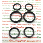 KIT DI 6 PZ O - RING PER REVISIONE COMPLETA DEL TUBO STERZO FORCELLA PER VESPA 90 125 V9B1T VMA2T PRIMAVERA