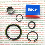 KIT CUSCINETTI REVISIONE TAMBURO FORCELLA ANTERIORE PER VESPA PK 125 S VMX1T VMX5T AUTOMATICA VAM1T XL VMX6T RUSH V5X4T FL VMX7T 50 N V5X5T FL V5N1T FL2 AUTOMATICA V5P2T FL2 HP V5N2T 