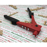 Attrezzo pinza rivettatrice in acciaio con 4 testine per montaggio rivetti profili strisce pedana verie applicazioni VESPA APE LAMBRETTA