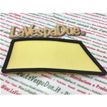 GUARNIZIONE ESTERNA NERA PER FRECCIA POSTERIORE DESTRA PER VESPA PX 80 125 150 200 PE T5 LUSSO CON PELLICOLA ADESIVA