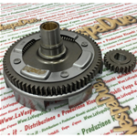 PAIRE PRIMAIRE POLINI 202.1216 CLOCHE D'EMBRAYAGE DENTS DROITES Z 24 72 POUR VESPA 50 125 ET3 PK XL ETS