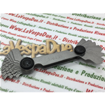 CONTAFILETTI METRICO A 20 LAME IN ACCIAIO PER MOLLE TEMPERATO DA PASSO 0,40 MM A 6,00 MM PER CONTROLLARE I PASSI DELLE FILETTATURE INTERNE ED ESTERNE 