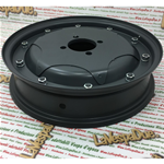Llanta de acero completa con tuercas y arandelas con diseño de estrella de 10" para VESPA GS 150 VS1T VS2T VS3T adaptable a todas las llantas cerradas de 8"