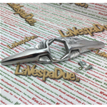 Accessorio nasello fregio decorativo centrale per scudo stemma PIAGGIO per VESPA 125 150 180 200 scudetto esagonale tipo grande 42 mm 152290