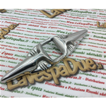 Central decorative trim accessory with wings for PIAGGIO emblem shield for VESPA 50 first series size mm 24X32