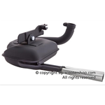 EDLER RACING EXPANSION SCHALLDÄMPFER SIP ROAD 24157100 NIEDRIGER SCHEINWERFER FÜR VESPA 125 150 VM VN VL VB1T MIT DOPPELTEM AUSPUFF