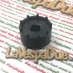 Attrezzo estrattore dado castelletto per dado a castelletto cuscinetto albero cambio per VESPA 125 VNA VNB GT 1° GTR 1° 150 VBA VBB VGLA B GL SPRINT 1° VELOCE 1° 180 RALLY  adatto anche al dado cuscinetto ruota anteriore VESPA 160 GS 180 SS diametro mm 46