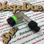 Transparent plastic TNT spark plug cap attachment cap for VESPA APE LAMBRETTA