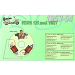 Kit completo 3 Bobine Ceab per Ripristino Revisione Statore Piatto Volano per VESPA 125 VM2T faro basso dal 1953 al 1954