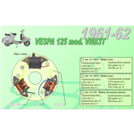 Kit completo 3 Bobine Ceab per Ripristino Revisione Statore Piatto Volano per VESPA 125 VNB3T dal 1961 al 1962