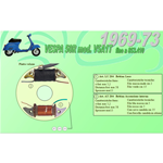 Complete kit 2 Ceab coils for restoration and overhaul of the flat flywheel stator for VESPA 50 R V5A1T up to frame no. 853410 from 1969 to 1973