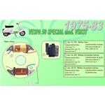 Complete Kit 2 Ceab Coils for Restoration and Overhaul of the Flat Stator Flywheel for VESPA 50 SPECIAL V5B3T from 1975 to 1983