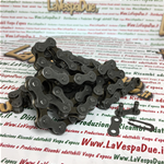 Catena di Trasmissione KMC 1/2" x 1/8" HV 410 OEM 112 Maglie Lunghezza Spine 8,6 nn adattabile per PIAGGIO CIAO BRAVO SI GRILLO BOXER ciclomotori vari BRONZE r.o. 247385