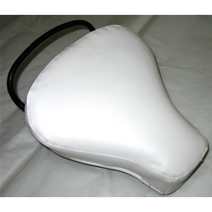 Sillín triangular delantero corto blanco para VESPA 50 125 NLR SPECIAL PRIMAVERA ET3