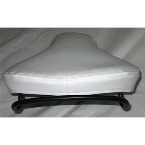 Sillín triangular delantero corto blanco para VESPA 50 125 NLR SPECIAL PRIMAVERA ET3