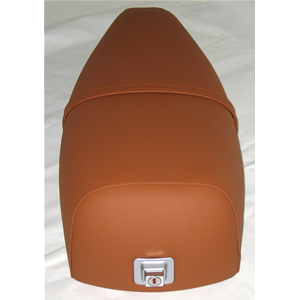 Sella lunga di colore marrone cuoio per VESPA PX 150 ultimo tipo dal 2001 125 150 200