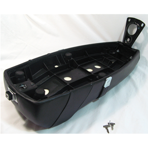 Sillín de joroba negro Super Racing para VESPA PX PE 125 150 200