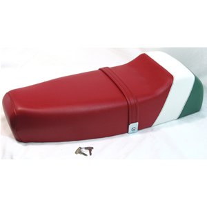 Saddle with hump super racing tricolor Italy for VESPA PX PE 125 150 200