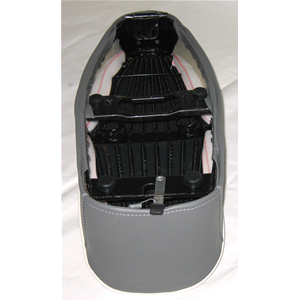 Grey saddle for VESPA 50 NLR SPECIAL without lock