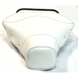 Sillín triangular corto delantero blanco con tacos para VESPA 125 150 PX SPRINT GL GTR TS VBB VBA VNB VNA