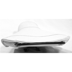 Sillín triangular corto delantero blanco con tacos para VESPA 125 150 PX SPRINT GL GTR TS VBB VBA VNB VNA