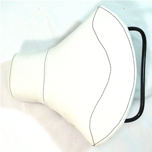 Sillín triangular corto delantero blanco con tacos para VESPA 125 150 PX SPRINT GL GTR TS VBB VBA VNB VNA