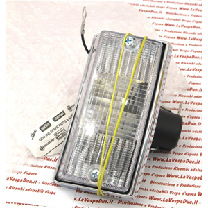 Flecha blanca delantera derecha cromada para VESPA PX PE ARCOBALENO T5