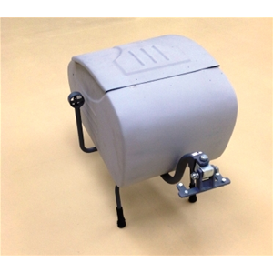 Carrello rimorchio verniciato nero da applicare alla parte posteriore adattabile VESPA LAMBRETTA a tutti gli scooter o moto scooter trailer tipo PAV