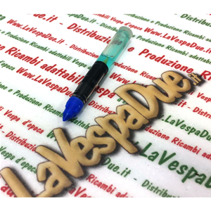 Blue color refill cartridge for acid pen for use on iron and steel to be used with our item 60019723 VESPA APE LAMBRETTA