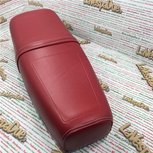 LANGER SATTEL IN ANTIKROT FÜR VESPA PK XL MIT ROCK 50 125