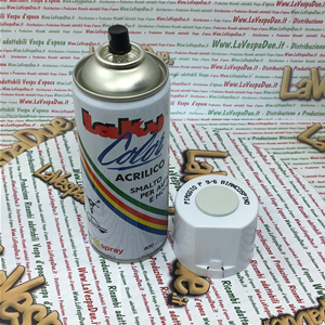 Vernice Spray Smalto Acrilico Extra colore PIAGGIO BIANCO SPINO P9/6 400 ml  Uso Professionale Bomboletta con Valvola Autopulente