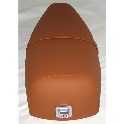 Sella lunga di colore marrone cuoio per VESPA PX 150 ultimo tipo dal 2001 125 150 200