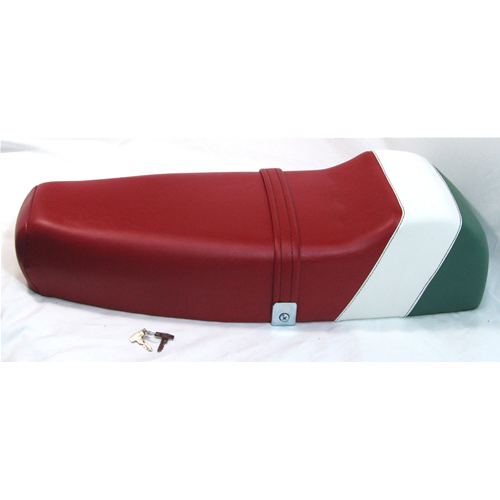 Saddle with hump super racing tricolor Italy for VESPA PX PE 125 150 200