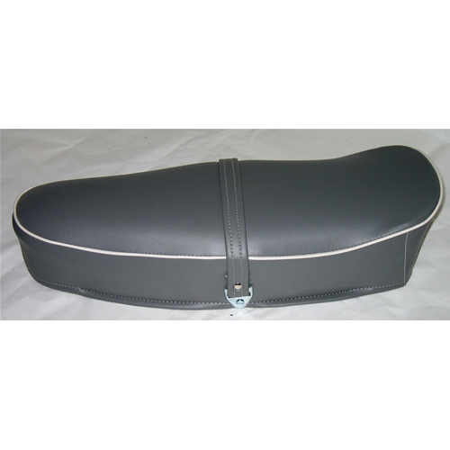 Selle grise bord blanc pour VESPA PRIMAVERA 50 125 NRL sans serrure