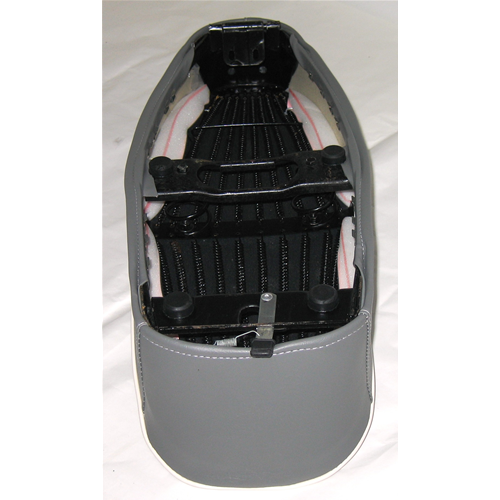 Grey saddle for VESPA 50 NLR SPECIAL without lock